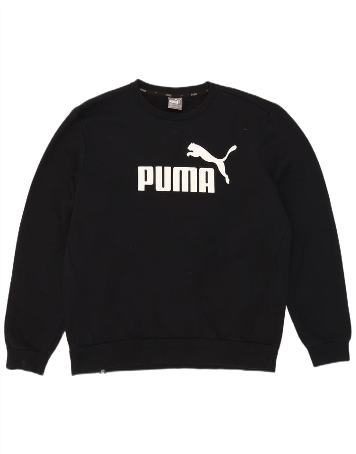 Puma muška majica s grafičkim motivima, veliki crni pamuk