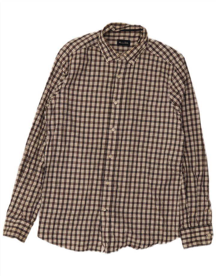 Massimo Dutti muška flanelska košulja velikog smeđeg karira