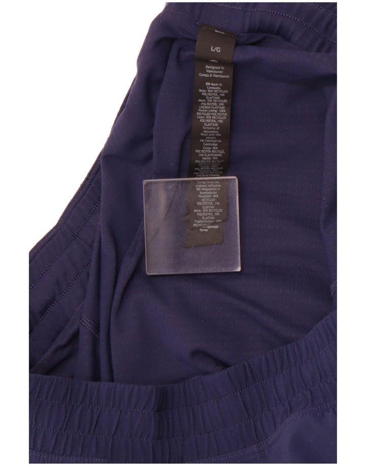 LULULEMON Ženske sportske kratke hlače UK 14 Veliki tamnoplavi poliester