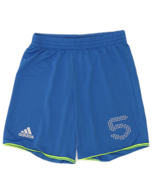 Adidas muške kratke sportske hlače s grafičkim motivima male plave poliesterske boje
