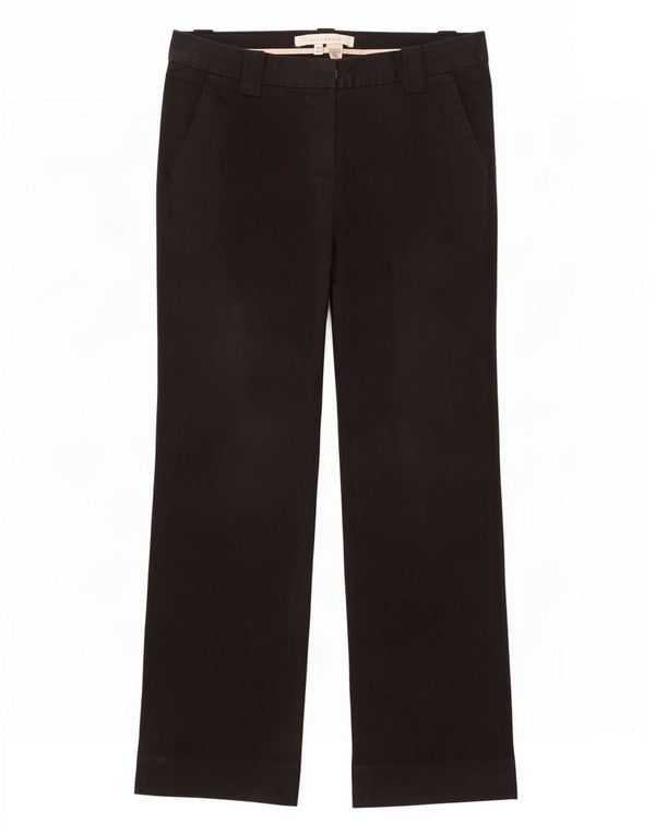 Zara Womens Bootcut Chino Trousers EU 38 Small W28 L31 Black Cotton