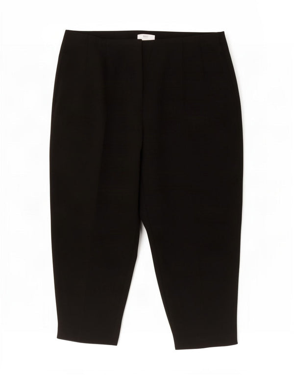 Marks & Spencer ženske skraćene hlače visokog struka UK 22 3XL W42 L24 crne
