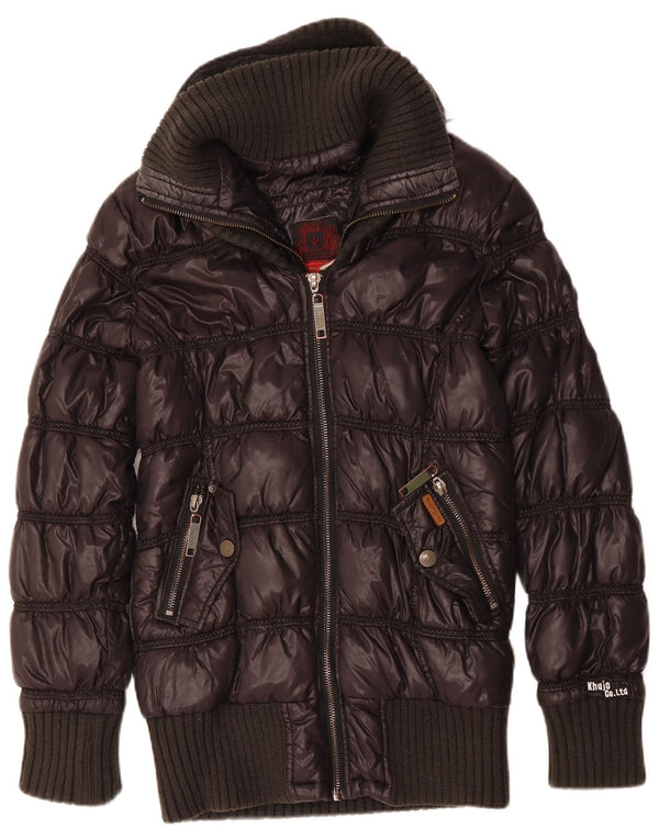 KHUJO ženska podstavljena jakna s kapuljačom UK 18 XL tamnoplava