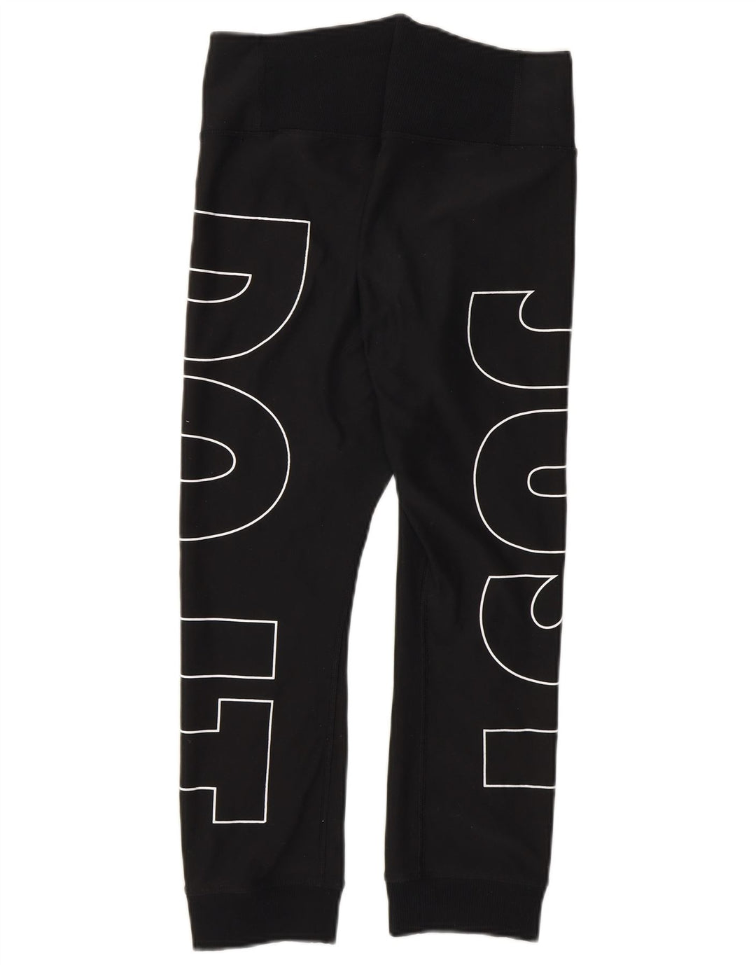 NIKE Ženske Dri Fit Graphic Trenirke Hlače Joggers UK 8 Male crne