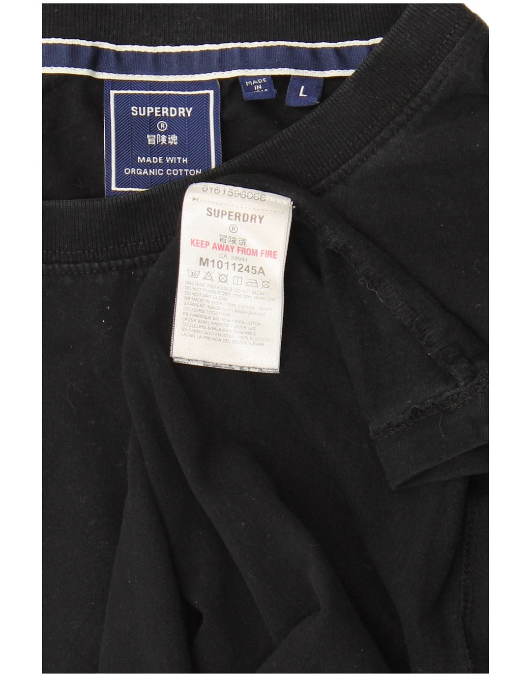Superdry muška majica kratkih rukava Veliki crni pamuk
