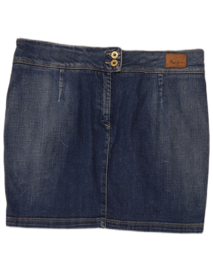 PEPE Jeans Ženska traper mini suknja velika W32 plavi pamuk