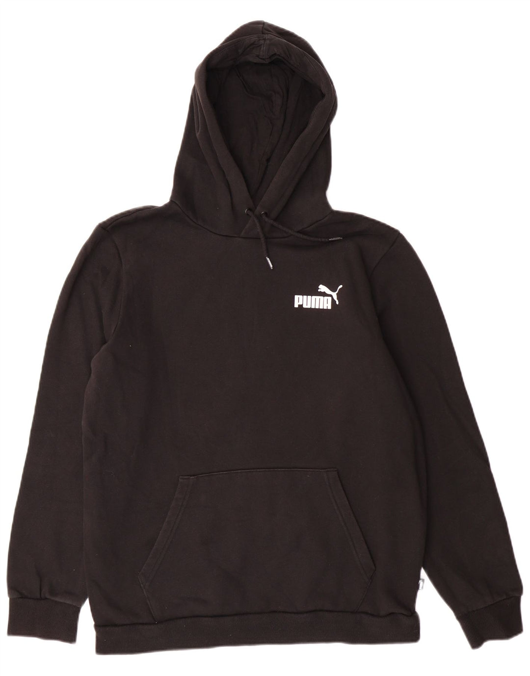 PUMA muška majica s kapuljačom Srednje crni pamuk