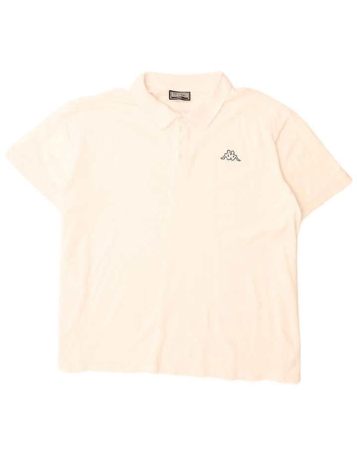 Kappa muška polo majica 4XL bijeli pamuk