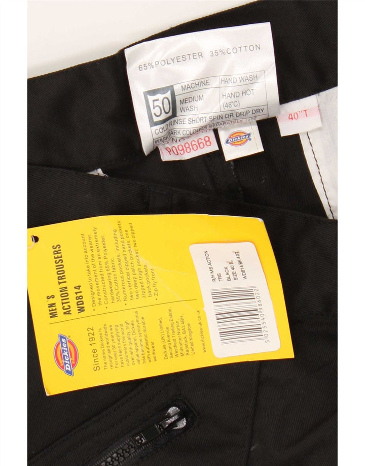 Dickies muške ravne kargo hlače W40 L30 crni poliester