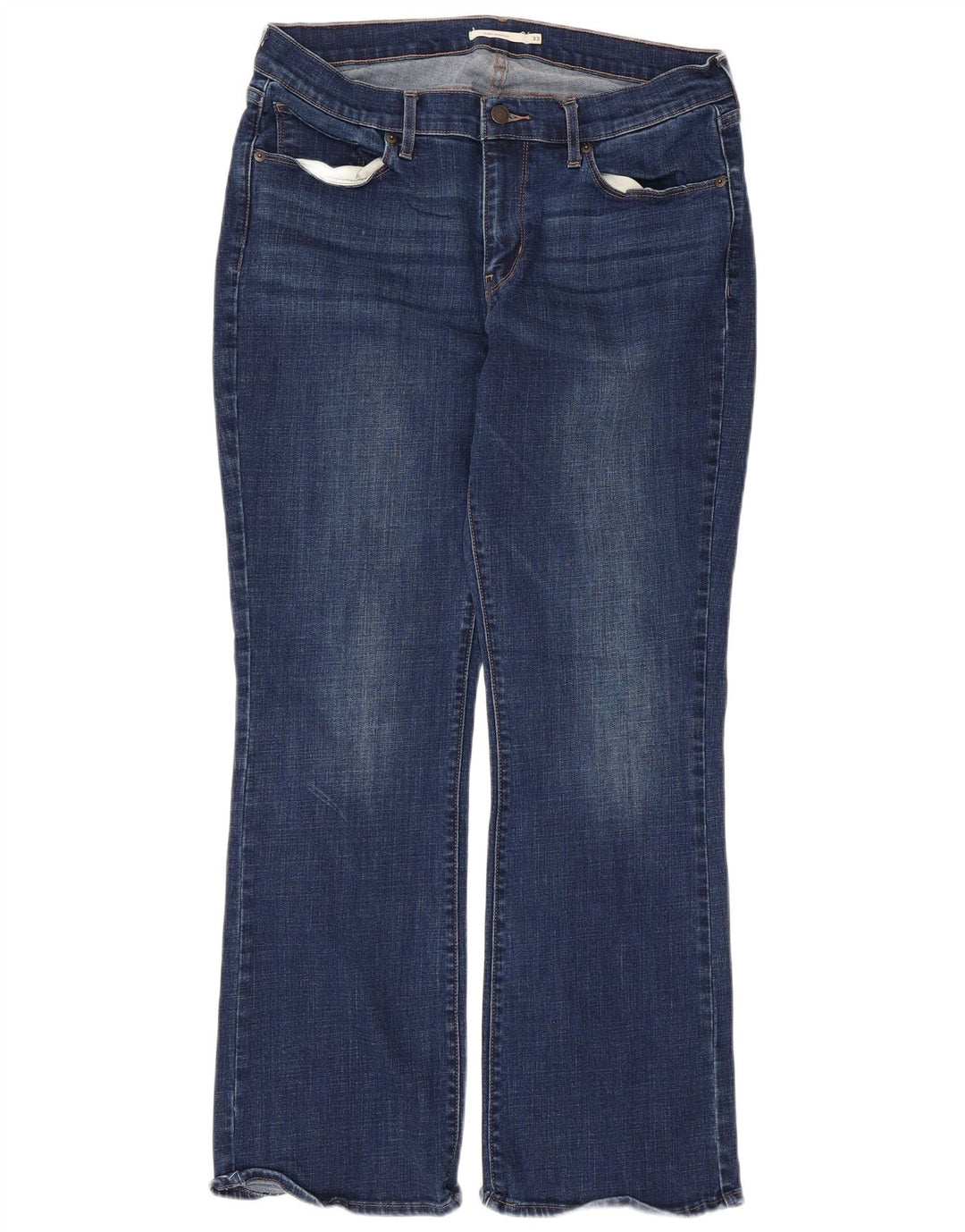 Levi's ženske traperice s curvy bootcut W33 L30 plavi pamuk