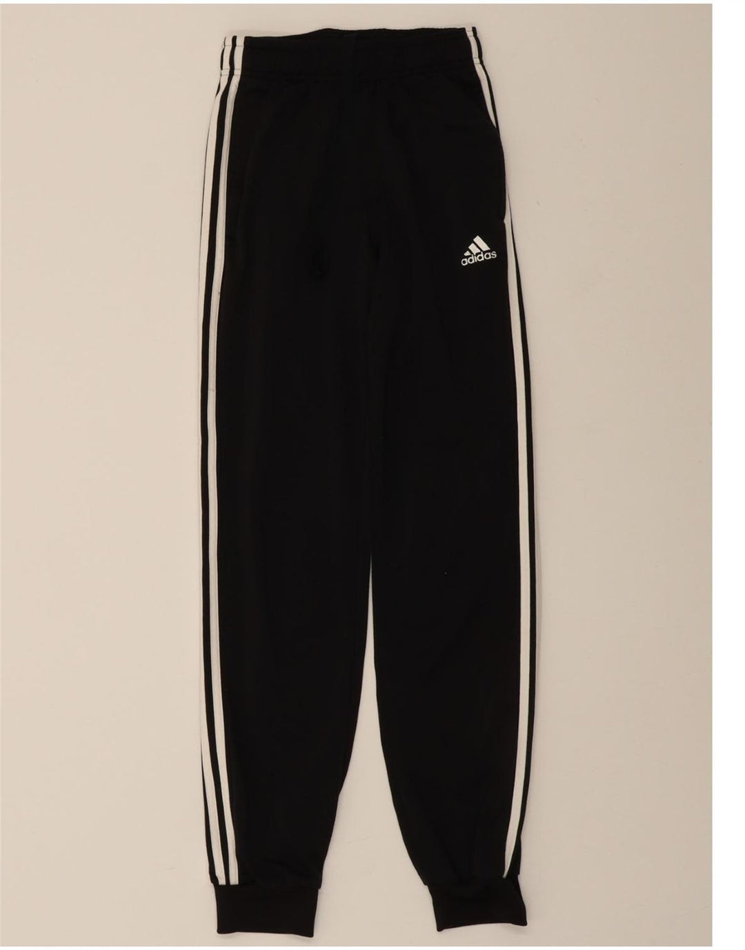 ADIDAS Mens Tracksuit Trousers Joggers XS Black Polyester Vintage Adidas and Second-Hand Adidas from Messina Hembry 