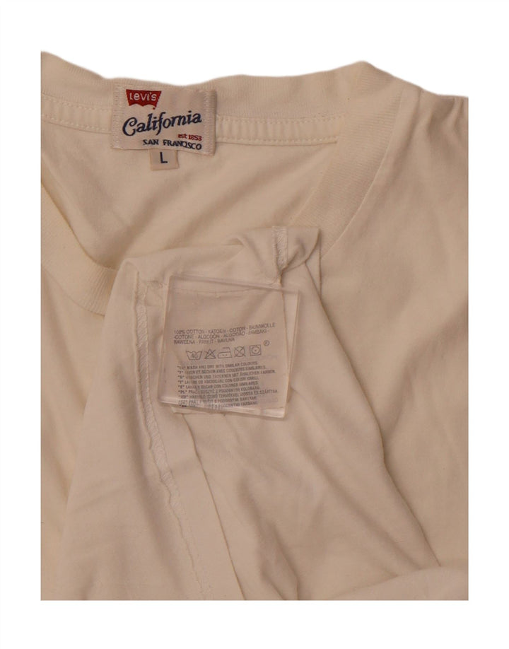 Levi's ženska majica kratkih rukava UK 16 Veliki bijeli pamuk