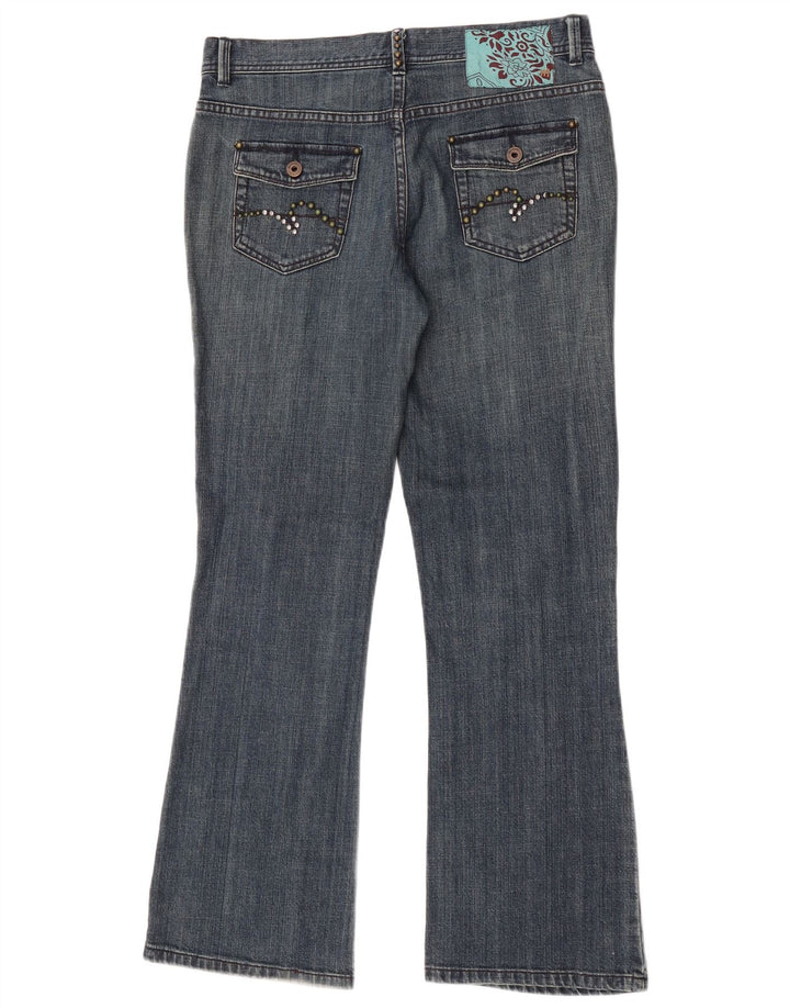 Monsoon ženske traperice Bootcut UK 12 srednje W32 L30 plavi pamuk