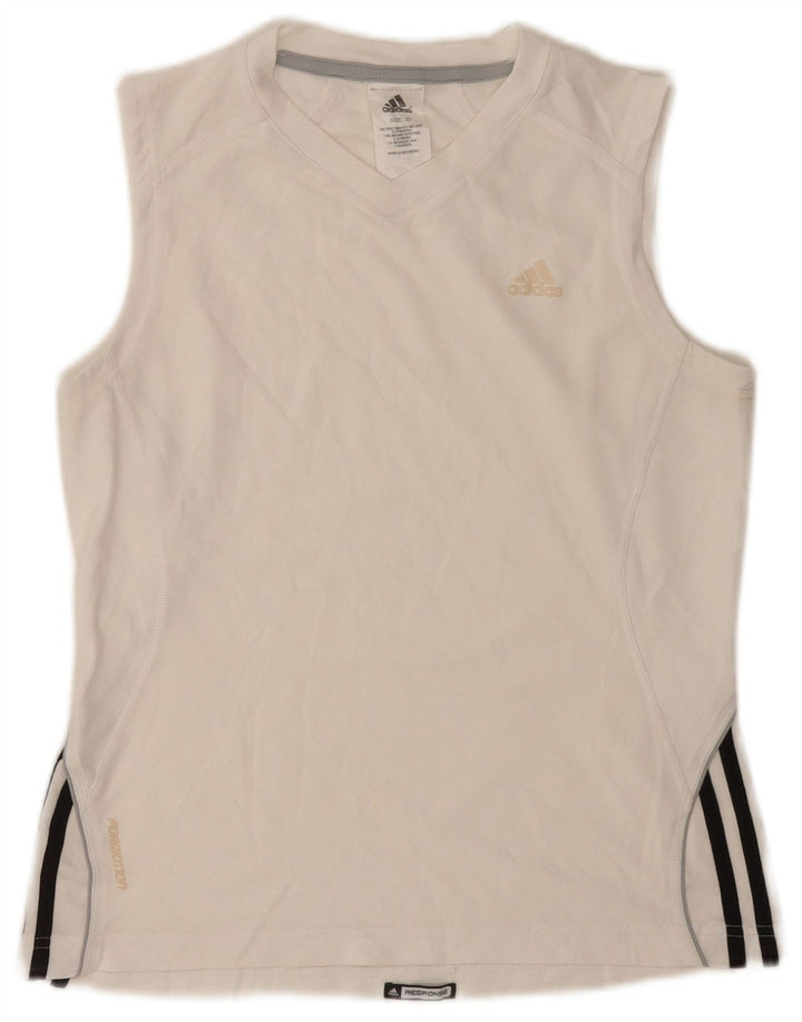 Adidas ženski prsluk UK 10 Mali bijeli poliester