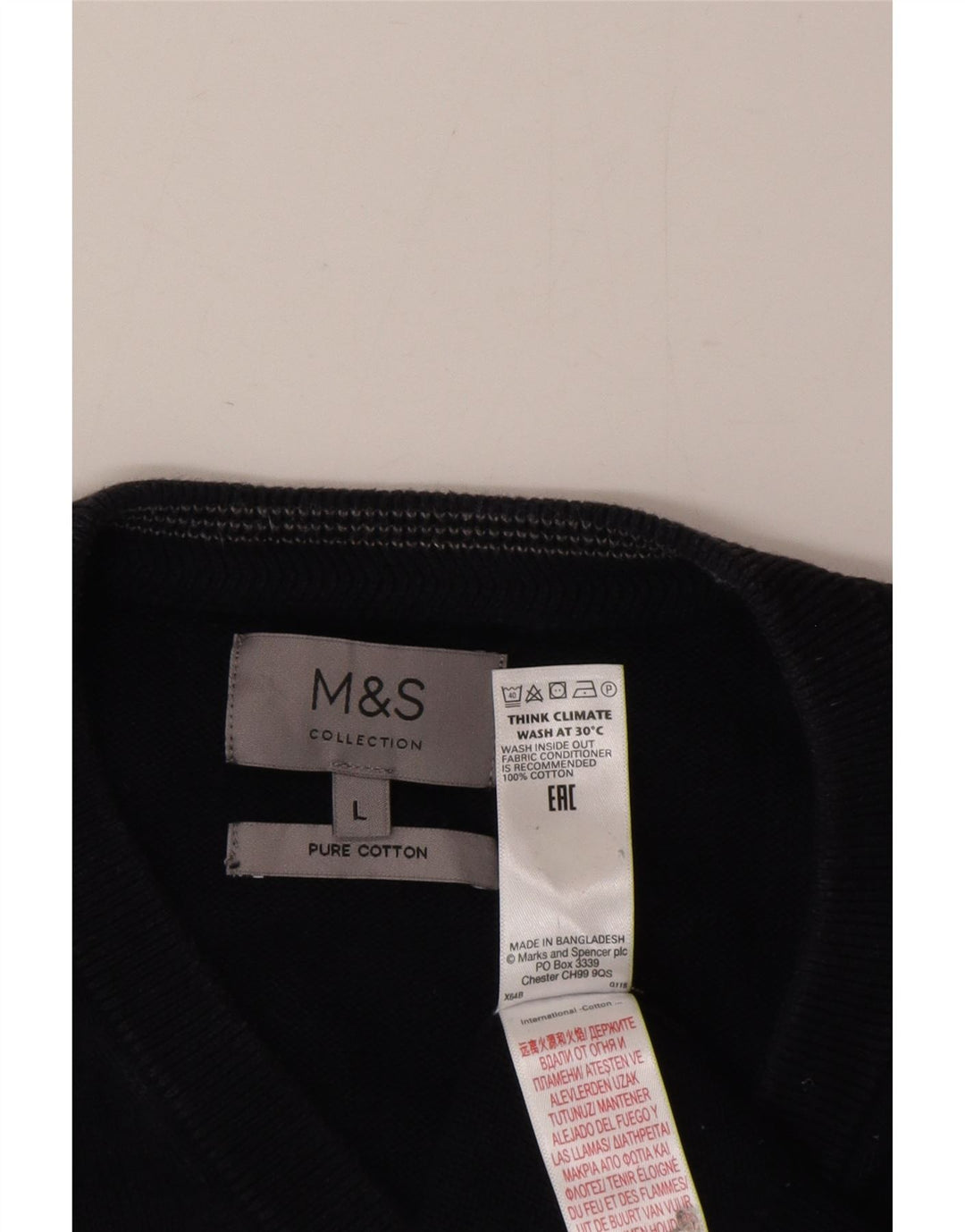 Marks & Spencer muški prsluk bez rukava Veliki tamnoplavi pamuk
