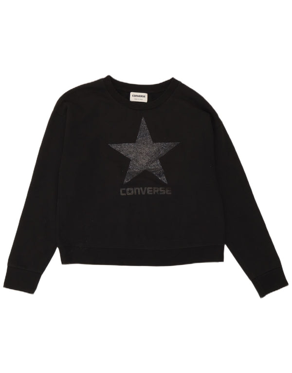 Converse ženski džemper s velikim grafičkim motivom UK 10 Small Black