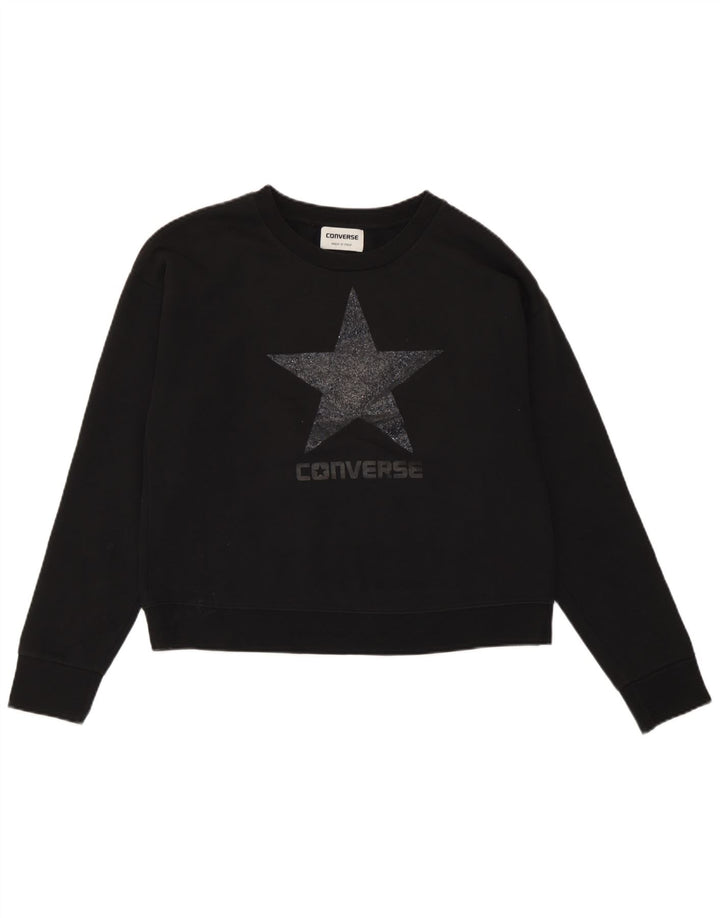 Converse ženski džemper s velikim grafičkim motivom UK 10 Small Black
