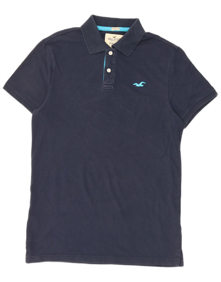 Hollister muška rastezljiva polo majica Srednje tamnoplavi pamuk