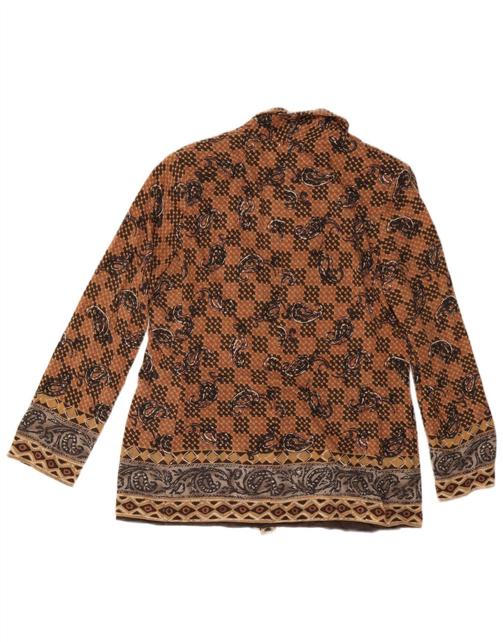 LUISA SPAGNOLI Ženska jakna s 2 gumba IT 48 XL Smeđa paisley boja