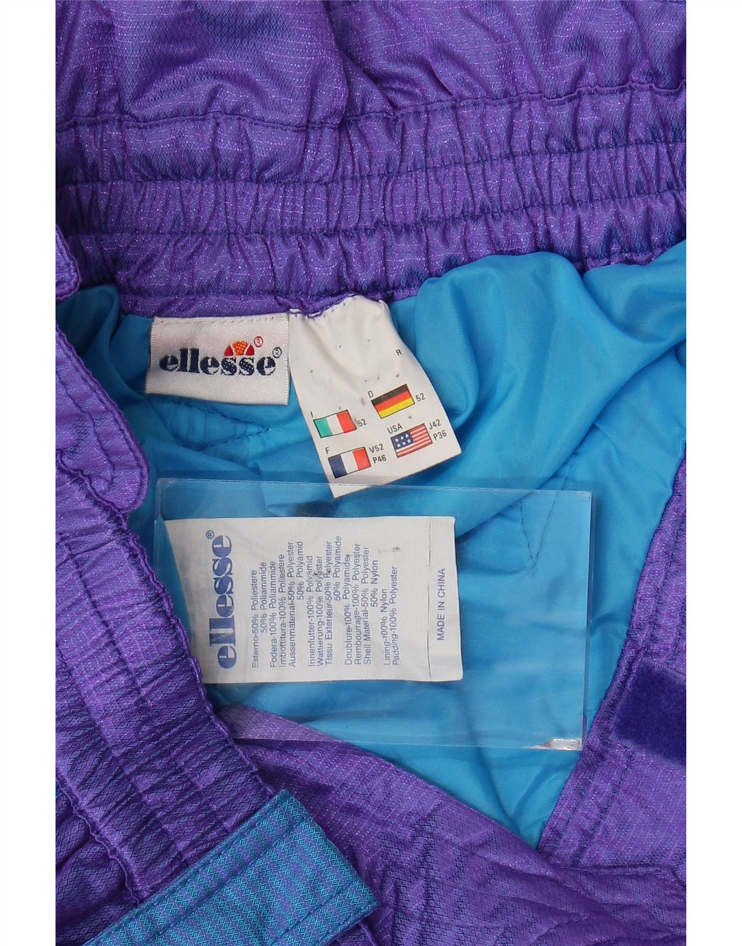 Muške skijaške hlače Ellesse Graphic IT 52 Large Purple Colourblock Poliester
