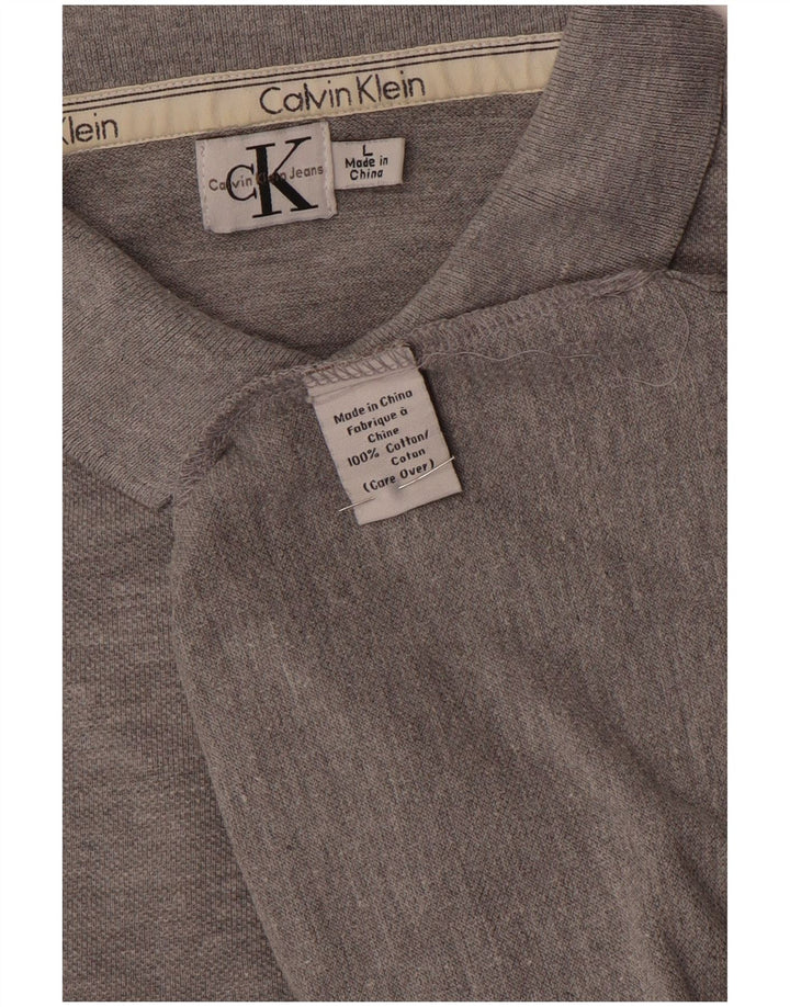 Calvin Klein muška polo majica velika siva pamuk