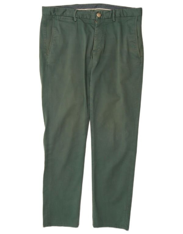 Massimo Dutti muške uske chino hlače EU 42 Large W32 L30 Zeleni pamuk