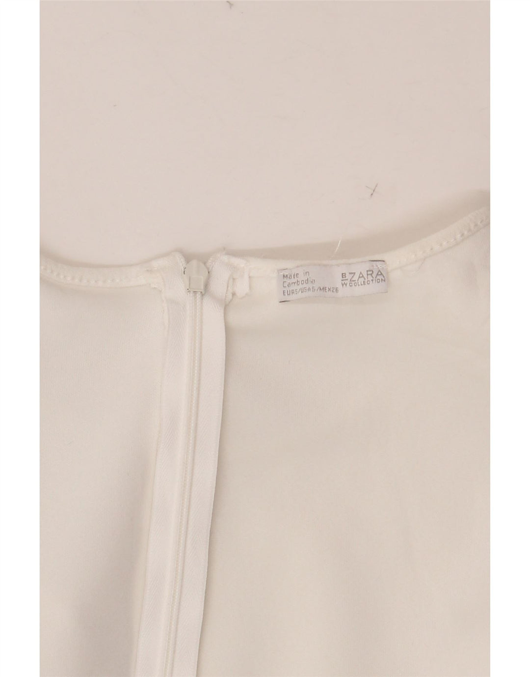 ZARA ženski kombinezon kratkih rukava UK 8 Small W28 bijeli