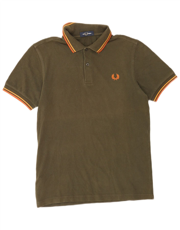 Fred Perry muška polo majica male boje kaki pamuka