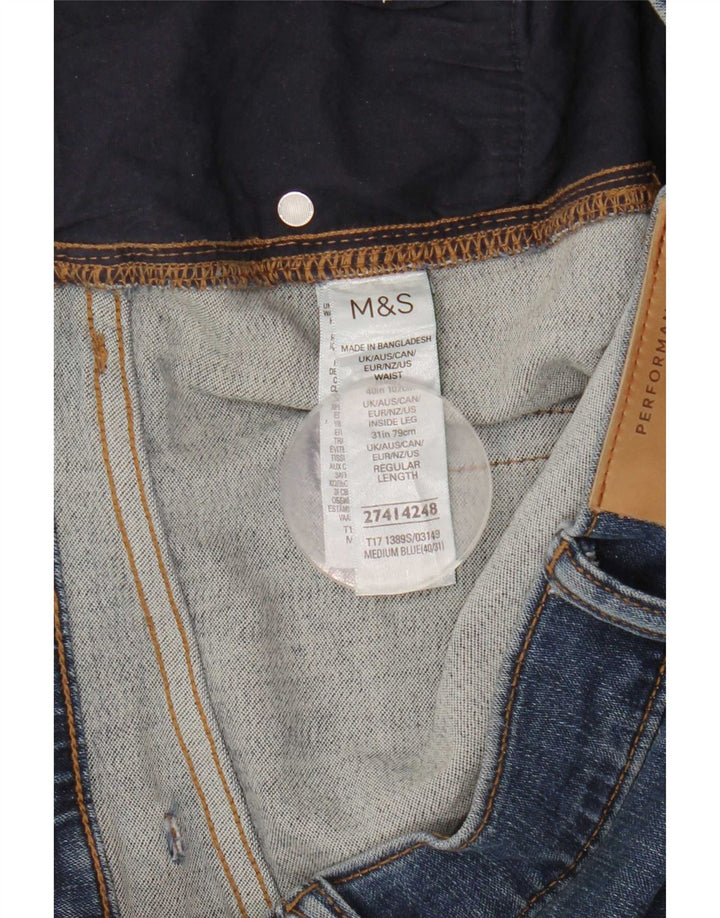 Marks & Spencer muške uske traperice W40 L31 plavi pamuk