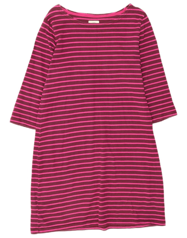 Joules ženska majica kratkih rukava 3/4 rukava UK 18 XL bordo prugasti pamuk