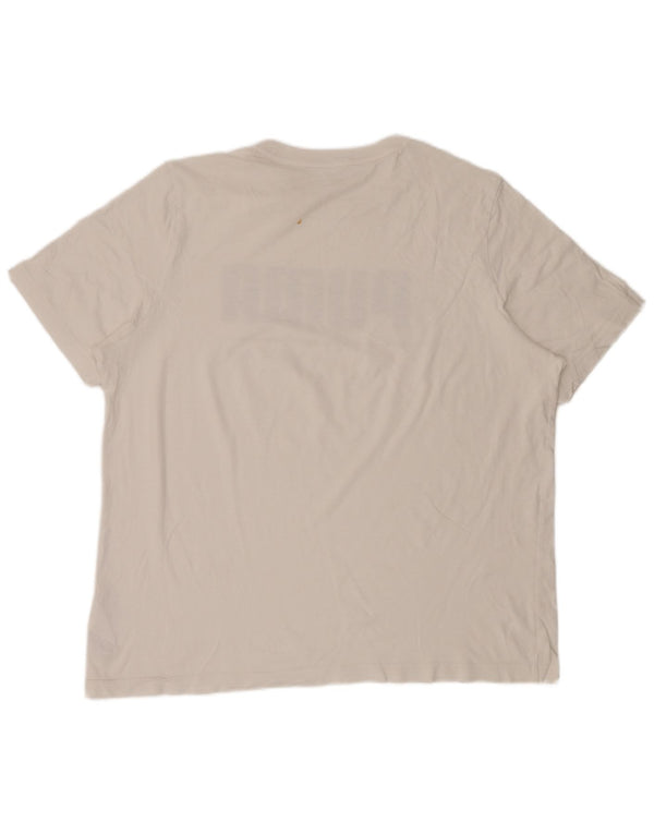 Puma Mens Graphic T-Shirt Top XL White Cotton