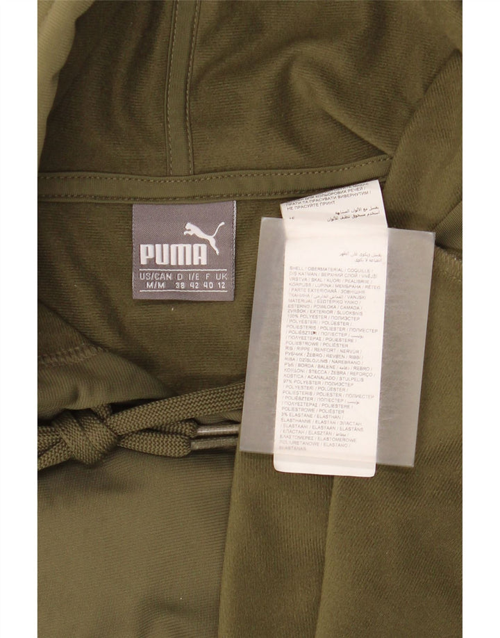 Puma ženska majica s kapuljačom s kapuljačom UK 14, srednji kaki poliester