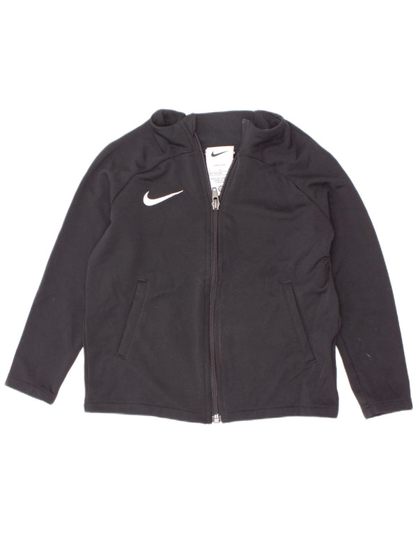 Nike Girls Dri Fit Gornja jakna od trenirke 4-5 godina Mala crna poliester