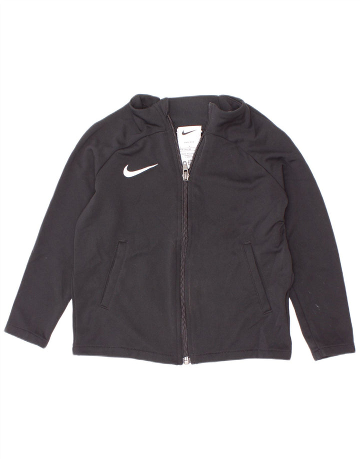 Nike Girls Dri Fit Gornja jakna od trenirke 4-5 godina Mala crna poliester