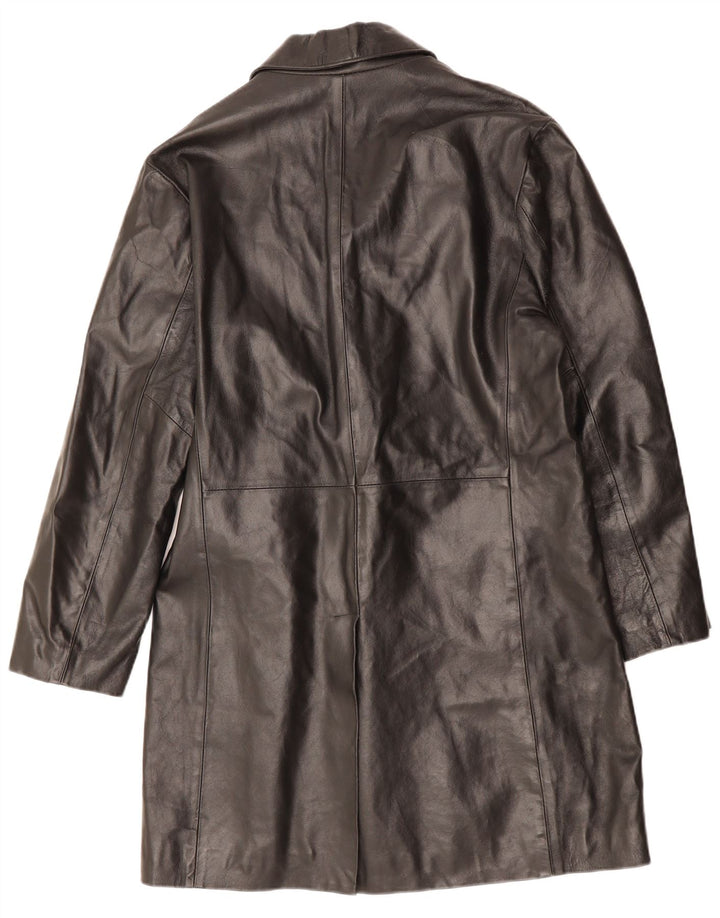 VINTAGE muški kožni kaput UK 36 Mali crni kožni