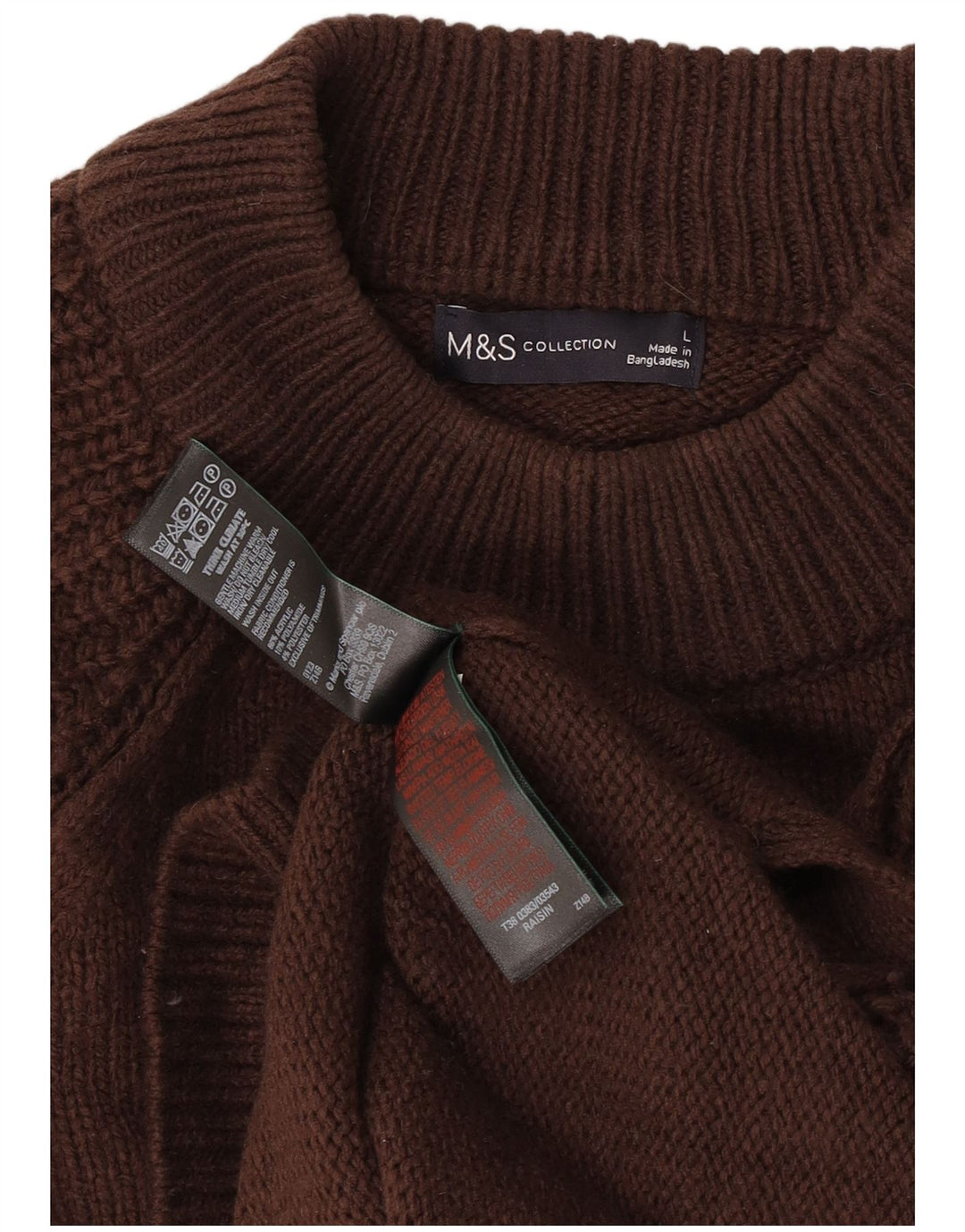 Marks & Spencer muški džemper s kornjačičastim ovratnikom, veliki smeđi akril
