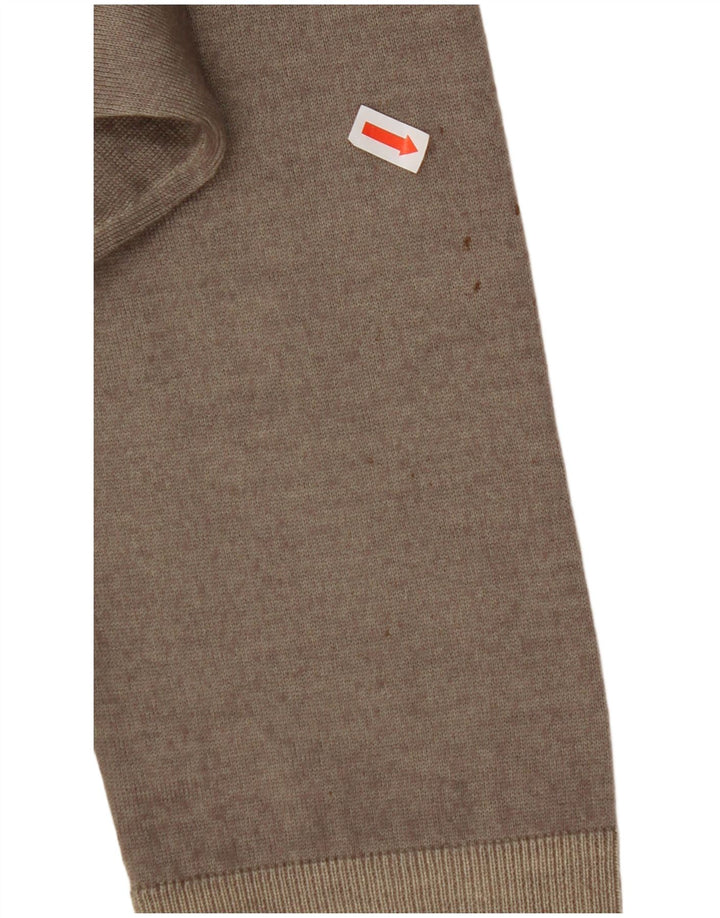 JUST CAVALLI Mens Crew Neck Jumper Sweater 2XL Khaki Wool