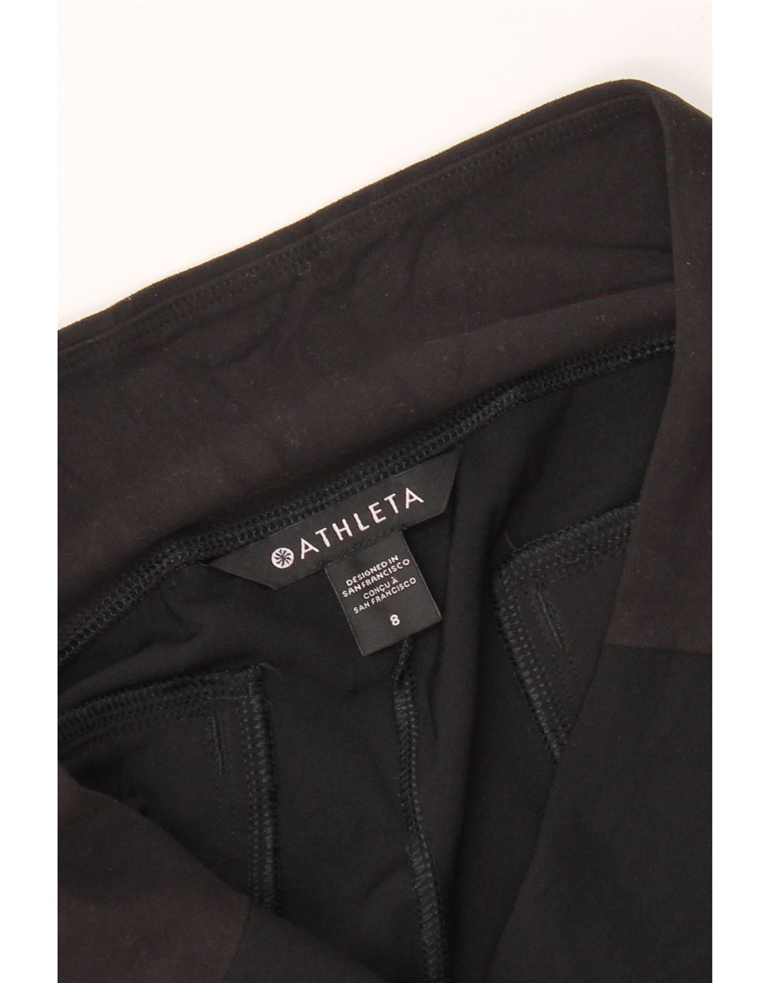 ATHLETA Womens Tapered Cropped Trousers US 8 Medium W30 L27 Black Vintage Athleta and Second-Hand Athleta from Messina Hembry 