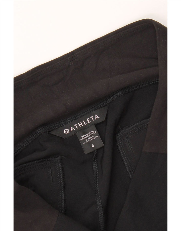 ATHLETA Womens Tapered Cropped Trousers US 8 Medium W30 L27 Black Vintage Athleta and Second-Hand Athleta from Messina Hembry 