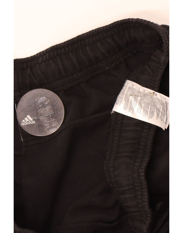 ADIDAS Mens Tracksuit Trousers Large Black Cotton