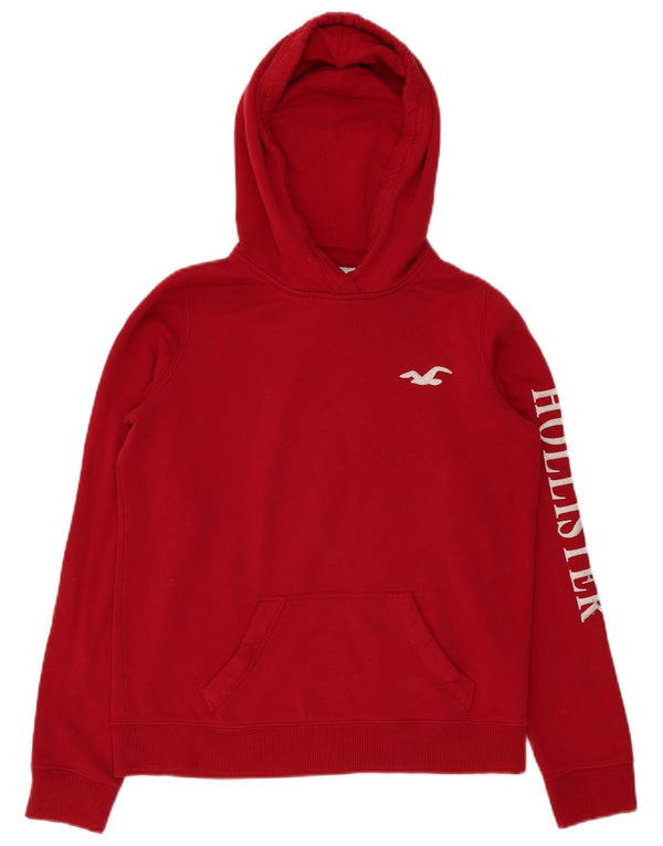 Hollister ženska velika majica s kapuljačom s grafičkim motivima UK 16 Mali crveni pamuk