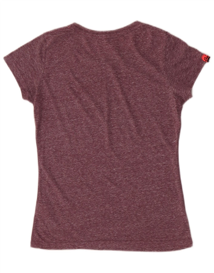 Superdry ženska majica kratkih rukava s grafičkim motivima UK 10 Mali ljubičasti poliester