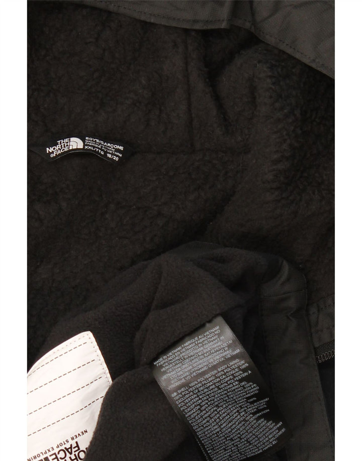 Vjetrovka s kapuljačom THE NORTH FACE za dječake 15-16 godina 2XL crna