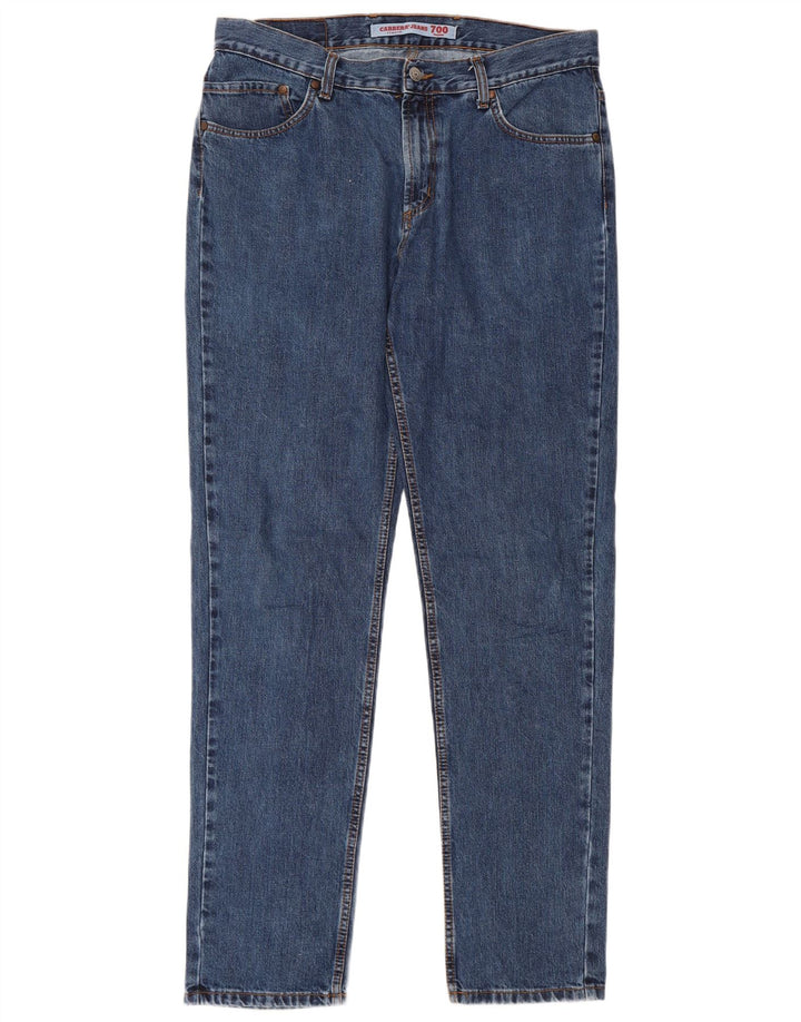 CARRERA Mens 700 Straight Jeans W36 L33 Plavi pamuk