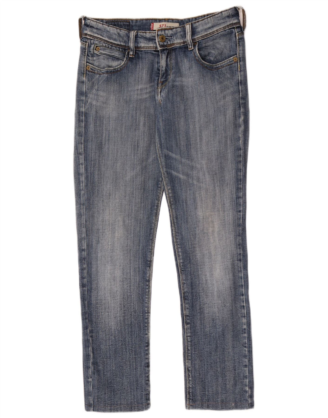 Levi's ženske 571 uske traperice W31 L28 plavi pamuk