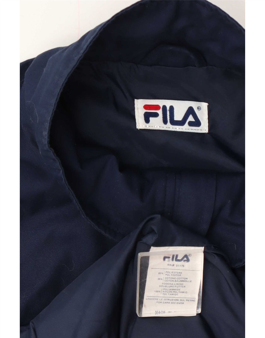 Fila muška jakna vjetrovka UK 40 velika tamnoplava poliester