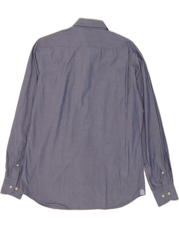 MASSIMO DUTTI Mens Casual Fit Shirt Medium Navy Blue Cotton Vintage Massimo Dutti and Second-Hand Massimo Dutti from Messina Hembry 