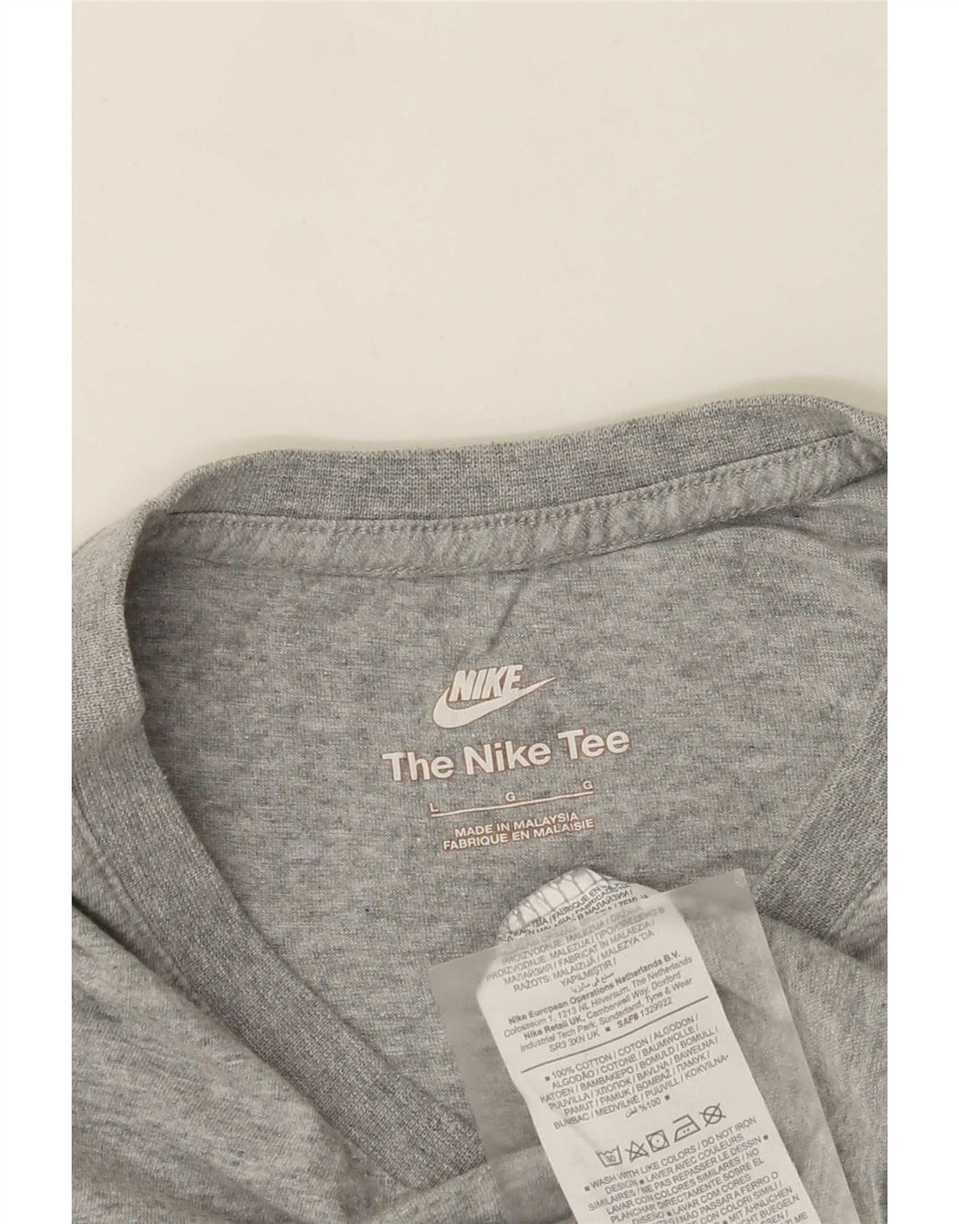 Nike Muška majica kratkih rukava Large Grey Cotton