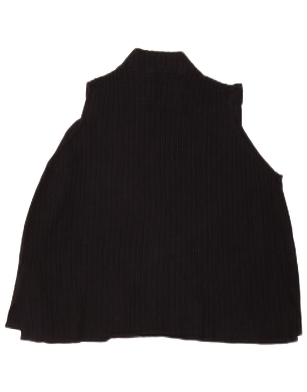 Marks & Spencer ženski kratki top bez rukava UK 20 2XL crna viskoza
