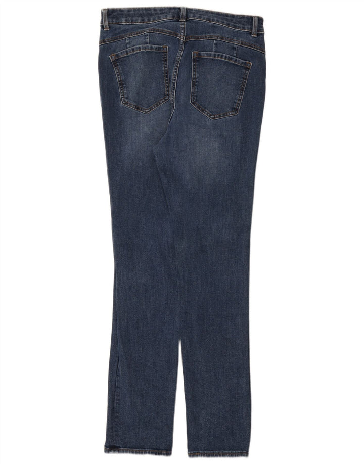 Marks & Spencer Ženske Regular Slim Jeans UK 12 Srednje W30 L28 Plavi pamuk